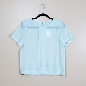 NWT FRNCH Light Blue Blouse